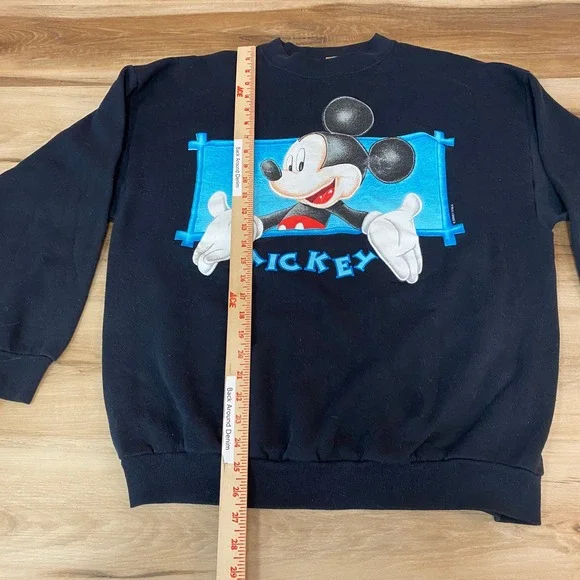 Vintage 90s Mickey Unlimited Disney Sweatshirt Adult XL USA Made X Large - Picture 7 of 12